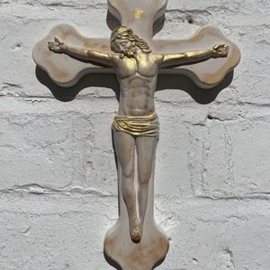Jesus And Cross Wall Decor, Handmade Statement Piece.