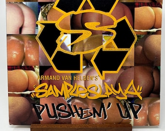 1998 Armand Van Helden's Sampleslaya – Pushem' Up Vintage Promo Vinyl Record  Ruffhouse Records – XPUSH1 RARE