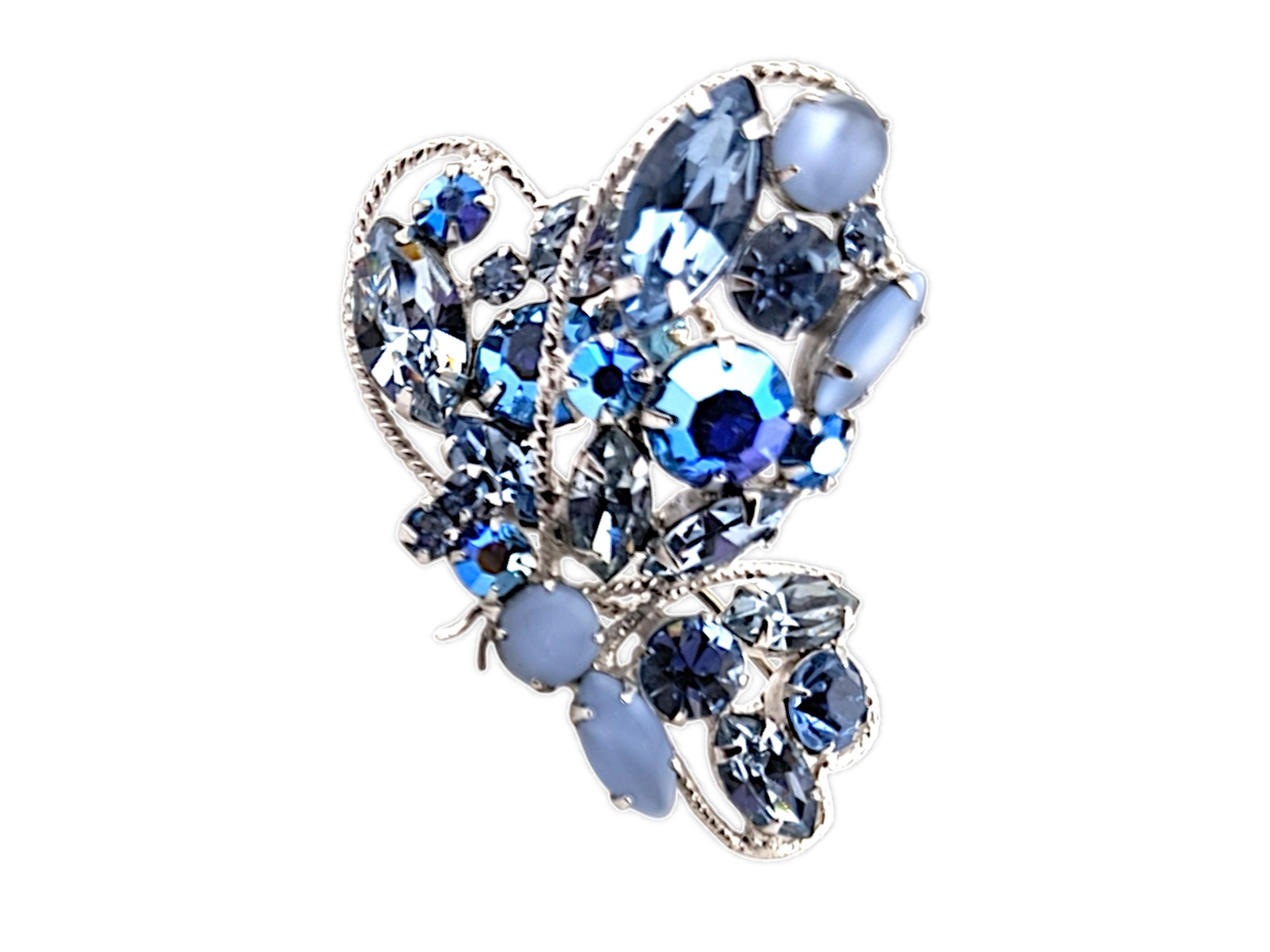 レアストーン☆Regency☆ミルクガラス＆ギブレガラス☆バタフライブローチ Regency butterfly brooch - Etsy 日本