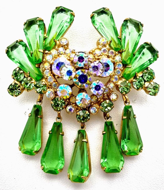 ON SALE Rare Juliana Green Pentagon Dangling Heart
