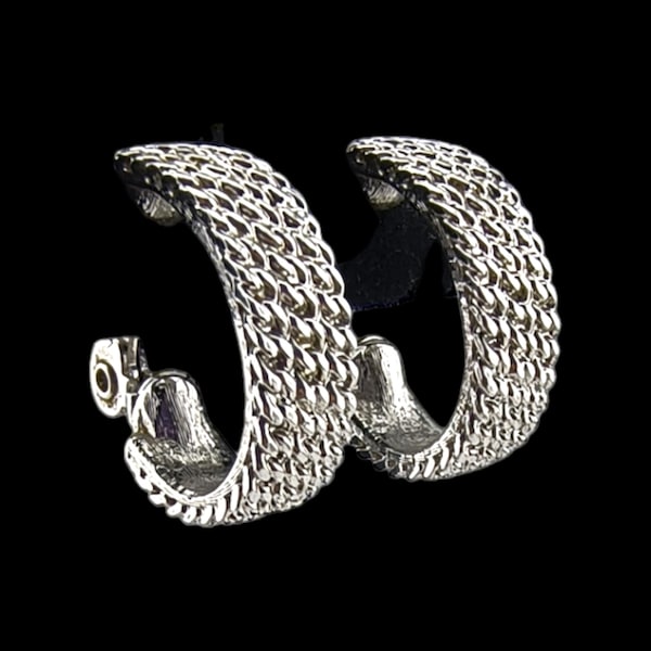 Boucles D'oreilles Clips Monet En Métal Doré - Bijou Vintage Rétro - Fermoir Clip