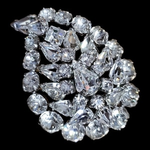 KRAMER of New York Brooch, Fifties Vintage Sparkling