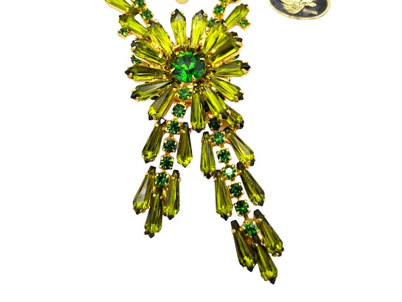 Green Juliana Parure, Necklace Bracelet Earrings,… - image 2