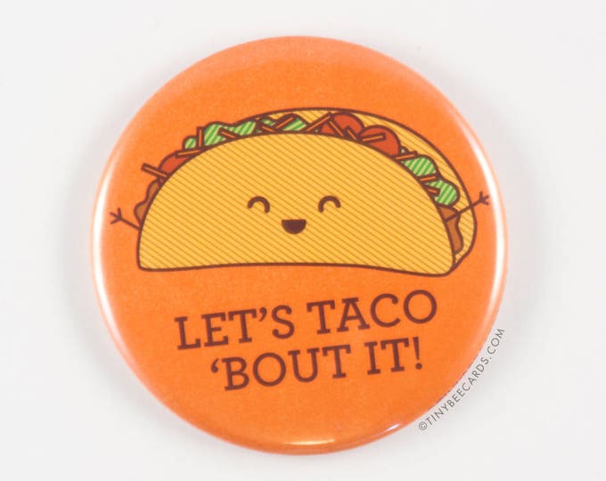 Cute Card Taco Pun Let's Taco Bout Us Baby Food Pun Etsy