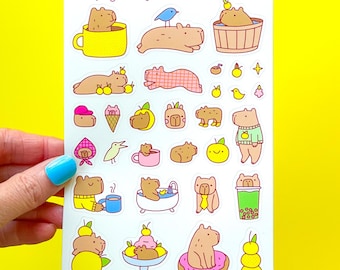 Capy Life Capybara Vinyl Sticker Sheet