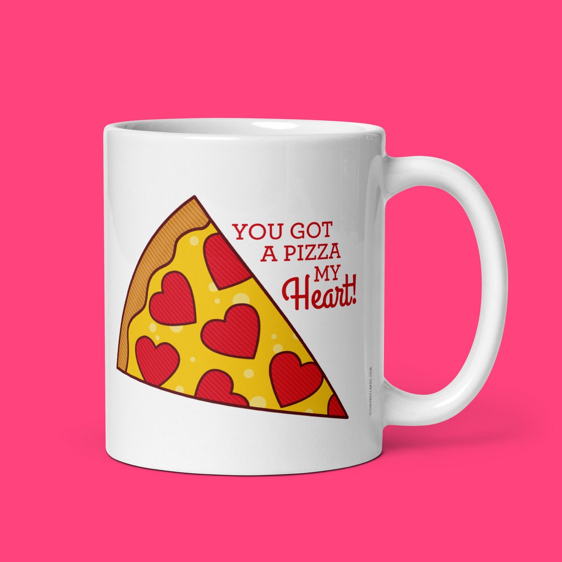 Funny Pizza Mug pizza My Heart Pizza Lover Gift Etsy