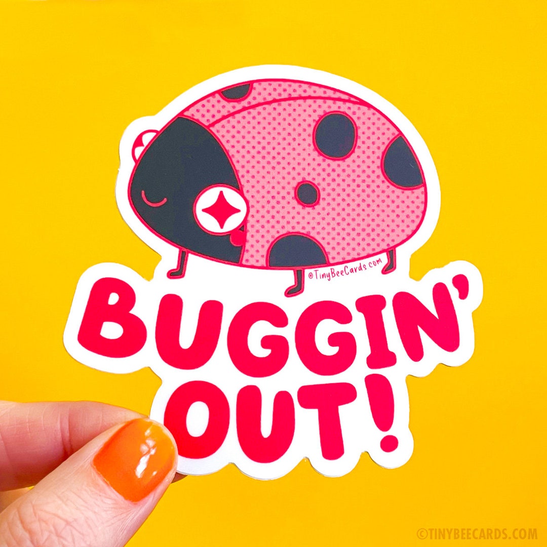 Buggin Out Ladybug Insect Vinyl Sticker - Etsy