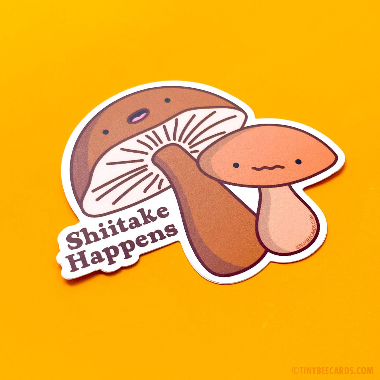Shitake Happens Funny Mushroom Puns  Poster for Sale by punnybone