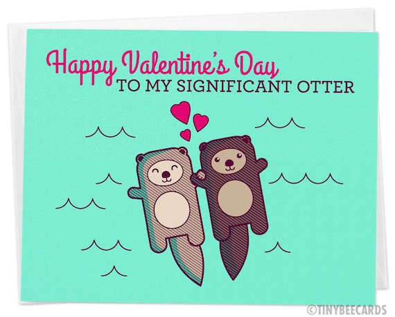 Cute Valentines Day Card Significant Otter, Funny Valentine's Day Card, Love  Card, Otter Pun Card, I Love You Card, Fun V-day Card -  Canada