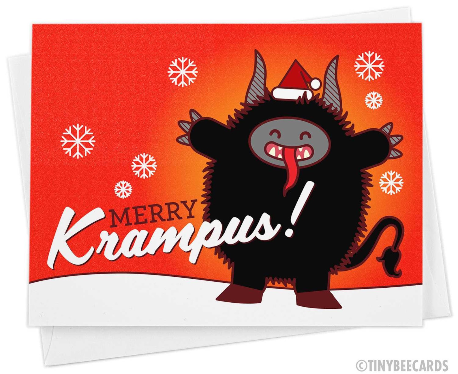 Krampus Christmas Card Merry Krampus Unusual | Etsy