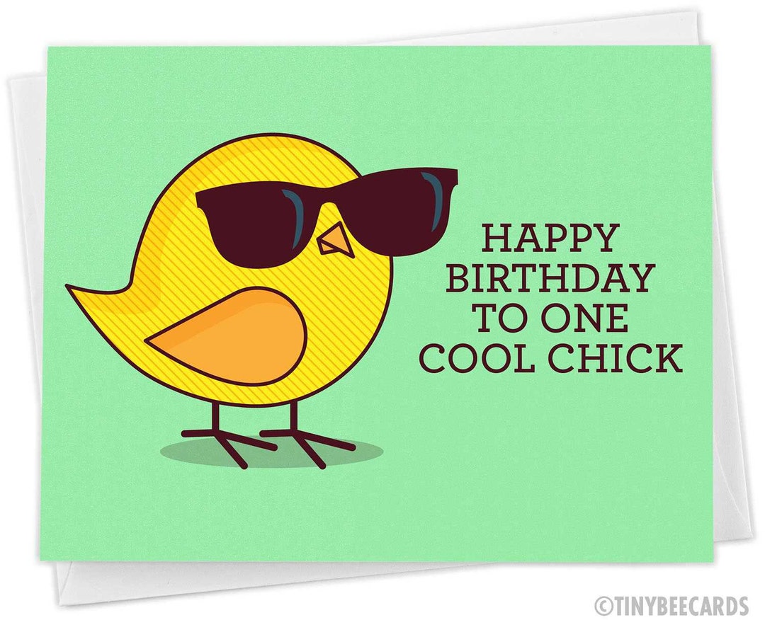 Funny Birthday Card for Her happy Birthday to One Cool