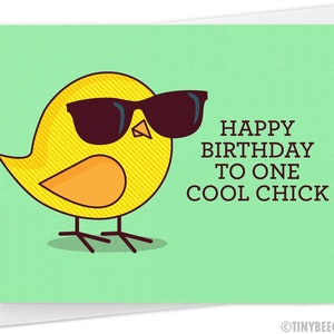Funny Birthday Card for Her happy Birthday to One Cool - Etsy