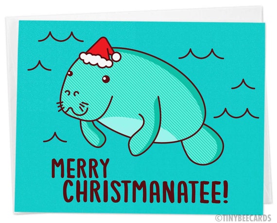 Funny Manatee In Socks Xmas Santa Hat Christmas Lover Gift T-Shirt Funny Manatee In Socks Xmas Santa Hat Christmas Lover Gift T-Shirt
