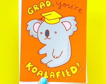 Koala Graduation Card "You're Koalafied!"