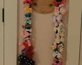Hair Bow Holder - Girl Face with Long Braids