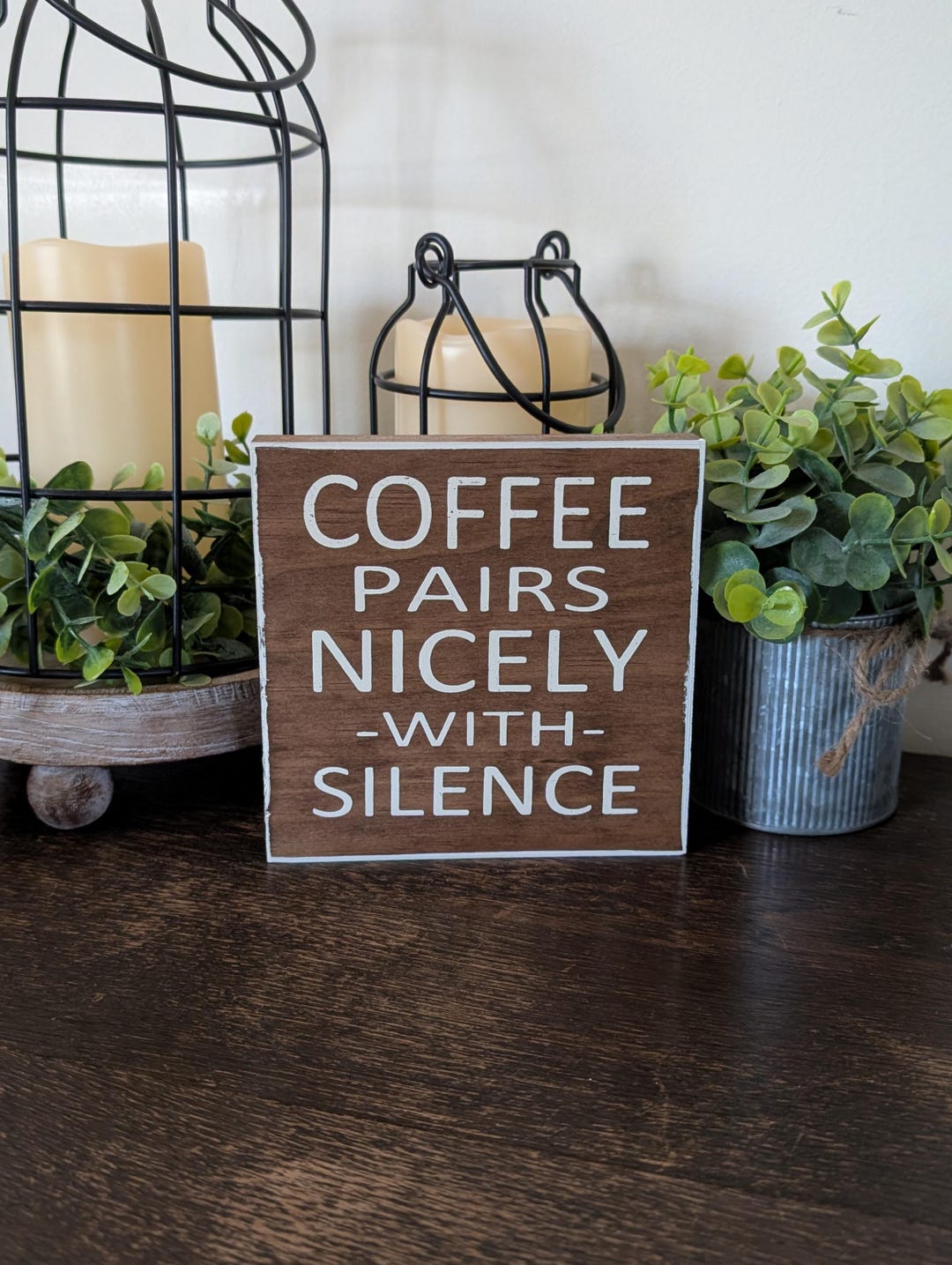 Coffee Machine Sign Fun Sign Funny Coffee Sign, Kitchen Decor, Gag Gift (5.5