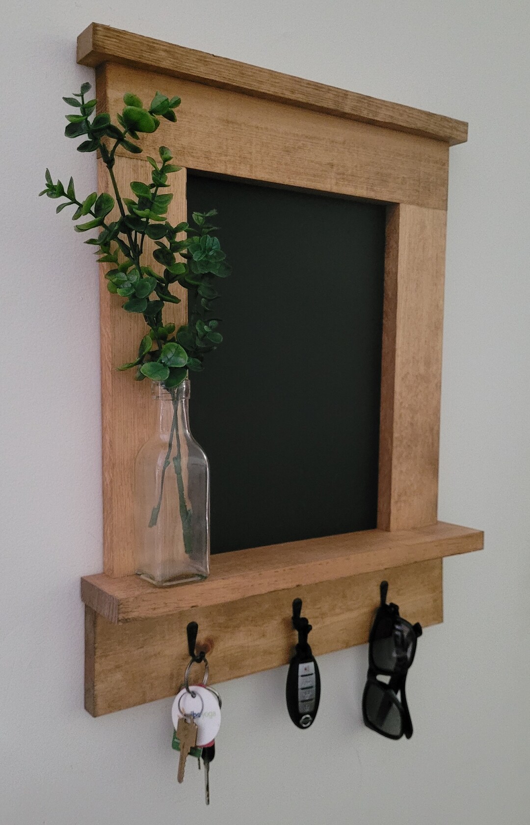 Chalkboard, Oak Chalkboard, Wall Organizer, Farmhouse Chalkboard