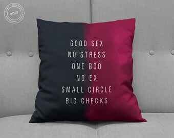 Big Checks Throw Pillow • Case + Stuffing • Streetwear Home Decor • Hypebeast Bedroom, Living Room, Home Office Accessories