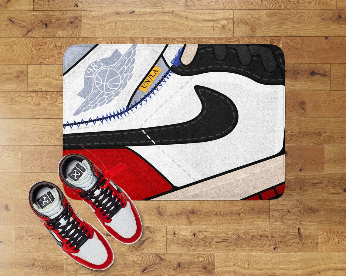 Alfombra de felpa varsity negro Hypebeast Streetwear Home | Etsy