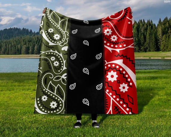 Bandana print blanket hotsell