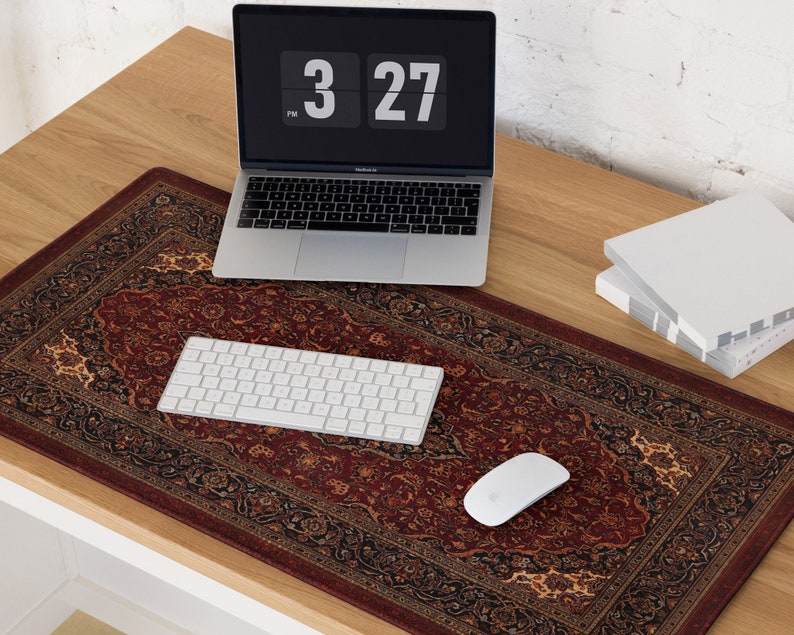 The Dude Desk Mat XL Gaming Mouse Pad, Large Mousepad, Extended Mousepad, Persian Rug Design, Movie Theme Decor, Gift for Movie Lovers image 5