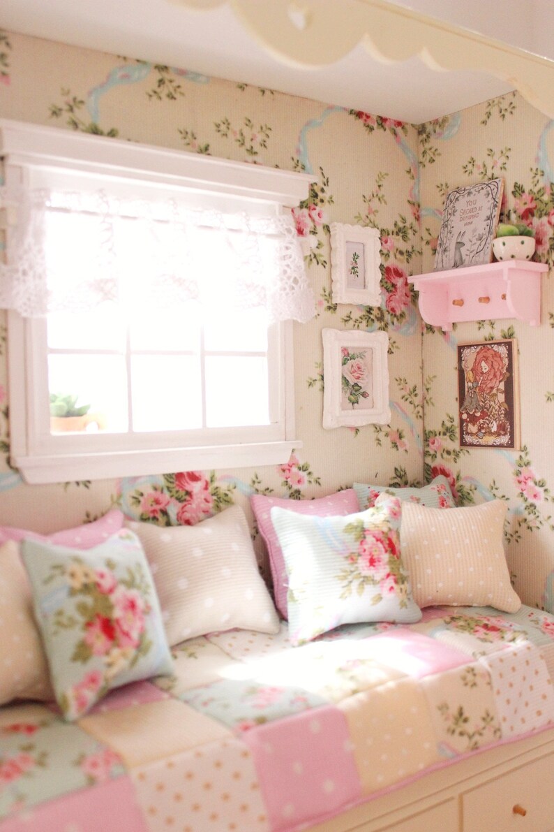 Bedroom Roombox baroque Springtime Doll Diorama Etsy