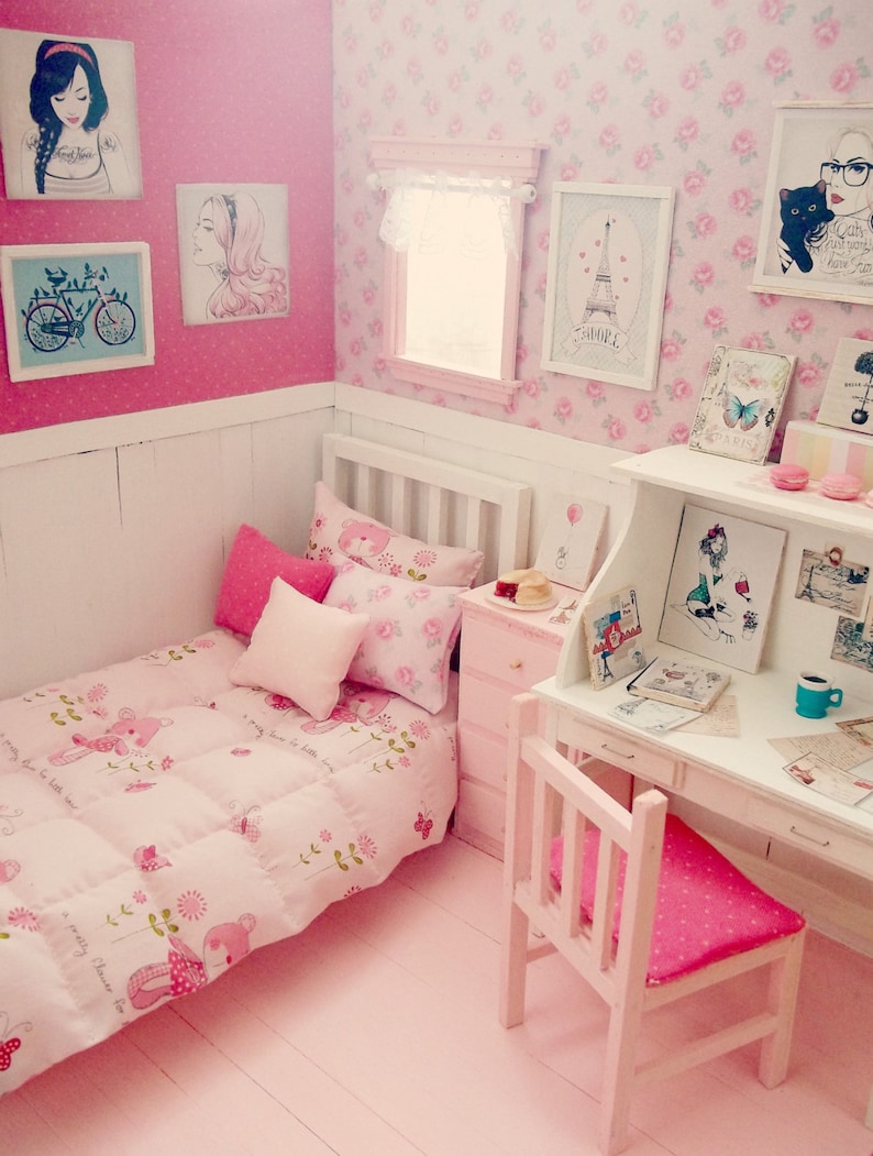 Bedroom Doll OOAK Diorama day in Paris Etsy