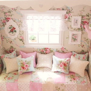 Bedroom Roombox &quot;Baroque Springtime&quot; Doll Diorama Blythe/Pullip/BJD/Pure Neemo/Lati/Pukifee/Yosd/Holala
