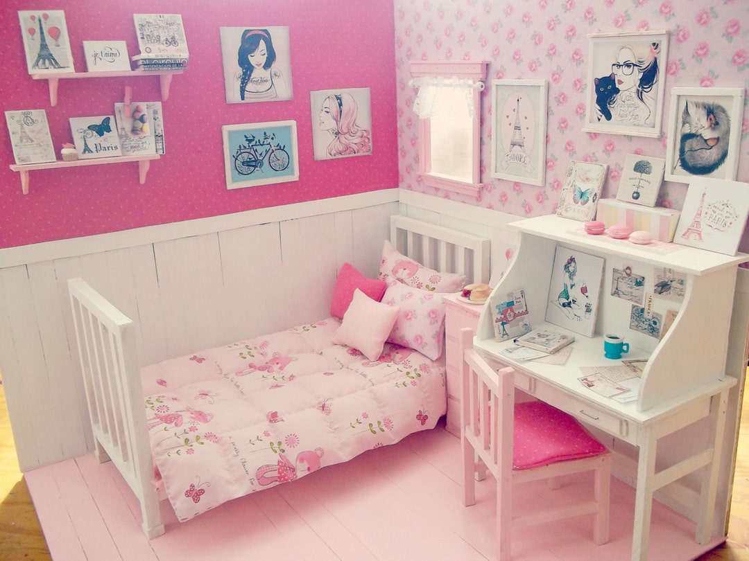 Bedroom Doll OOAK Diorama day in Paris Blythe/pullip/pukifee/lati/yosd ...