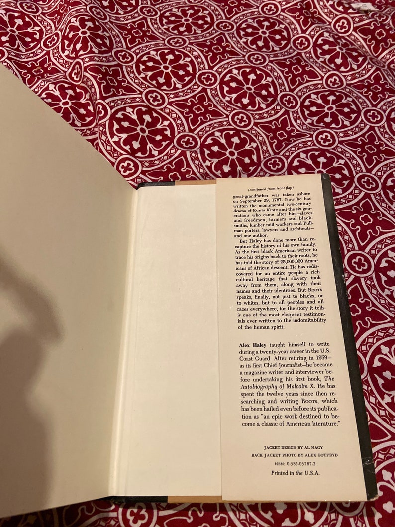 Roots, Book, the Saga of an American Family by Alex Haley - Etsy