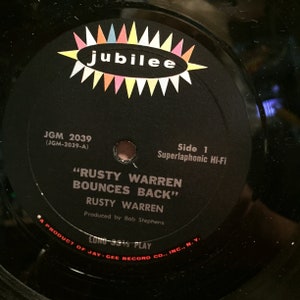 Rusty Warren Bounces Back/ Comedy Album for Adults Only /JGM | Etsy
