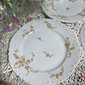 Haviland & Co France (Limoges) Schleiger Scrolled “Norma” Lot Of 4. Measures 6 “ Bread and Butter Plate