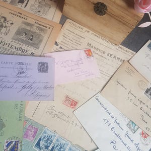 Kit para diario basura, efímeras para diario basura, efímeras vintage, facturas, adornos para diario basura, facturas vintage