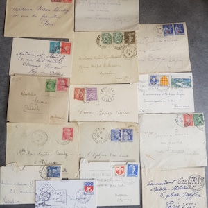 NEW Antique french letter covers Vintage Paper Ephemera/Scrapbooking Pieces. Junk Journal, Crafts. France old letter, journaling, antique
