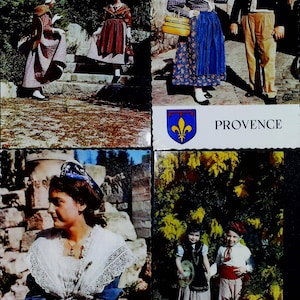 Cartes postales vintage Français  avec des femmes / Ephémères pour scrapbooking / ancien costumes de france debut 19 siecle  veritable photo