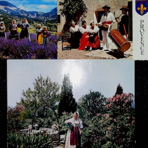 Cartes postales vintage Français  avec des femmes / Ephémères pour scrapbooking / ancien costumes de france debut 19 siecle  veritable photo