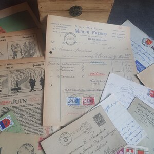 Kit para diario basura, efímeras para diario basura, efímeras vintage, facturas, adornos para diario basura, facturas vintage