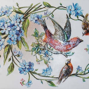 4 Cartes postales vintage Français fleurs ,scrap booking - éphémère -  antique  - embossées ou peintes à la main, carte Porte Bonheur ancien