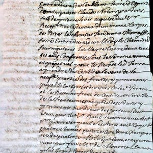 Französische Papiere aus dem Jahr 1668, 2-seitige Dokumente, handgeschriebene Briefe, flüchtige Schrift, gemischte Medien, antike Handschrift