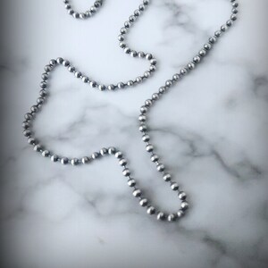 Men&#39;s Ball Chain Necklace, 3mm Sterling Ball Chain Necklace, 2mm Ball Chain Necklace, Ox SS Necklace, Sterling Ball Chain Necklace, 20&quot;