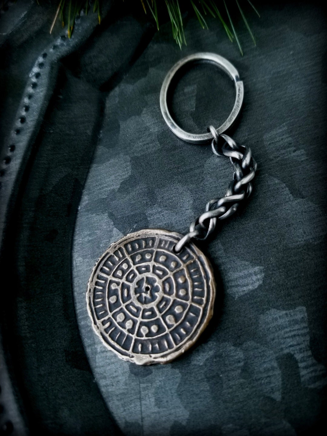 Keychain, Silver Key Chain, NYC Key Chain, Manhole Cover Key Chain ...