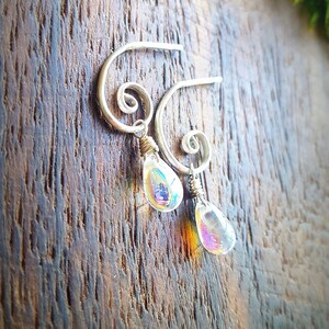 Dolce Stone Hoop, Iridescent Clear Crystal main image 1