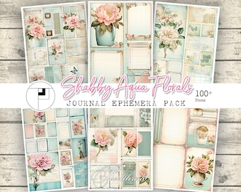 Vintage Botanical Ephemera: Shabby Chic Junk Journal Kit (PDF Download ...