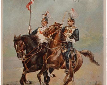 Viktorianische militärische Ephemera Scrapbooking Junk Journal Army Navy Corps druckbare digitaler Download Postkarte ATC ACEO Bundle Pack Lieferungen