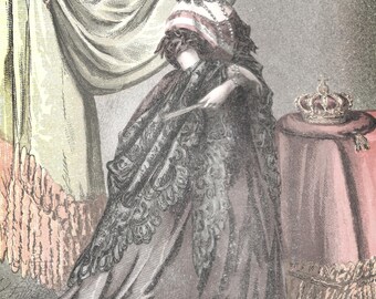 Victorian Fashion Woman Scrapbook Junk Journaling Ephemera Digital Printable Paper Postcard Document Art Card Background Layout Painting