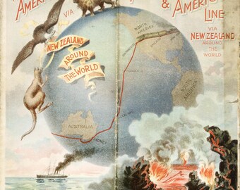 Historic Antique Australian Aussie New Zealand Collage Ephemera Junk Digital Backer Pocket Tag Ledger Pages Paper Printable Envelope Letters