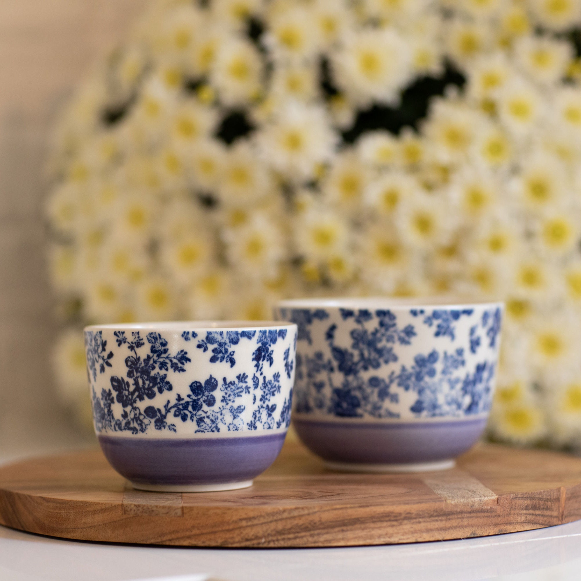 Bol à Thé Lilas - Roses Bleues