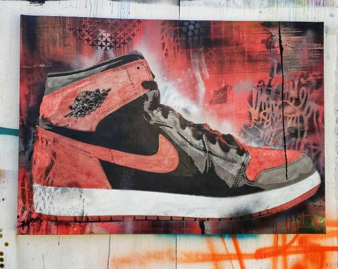 Custom Vinyl Record Wall Art SneakerHead Art Pintura Etsy