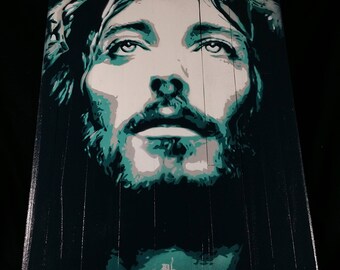 Jesus Christ Original Painting, Christian Decor, Religious Decor, Christmas Gift, Jesus Portrait, Custom Gift, Modern Painting, Holy Bible