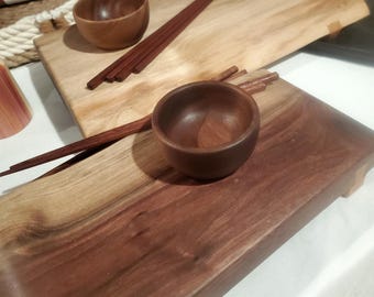 Juego de sushi de madera